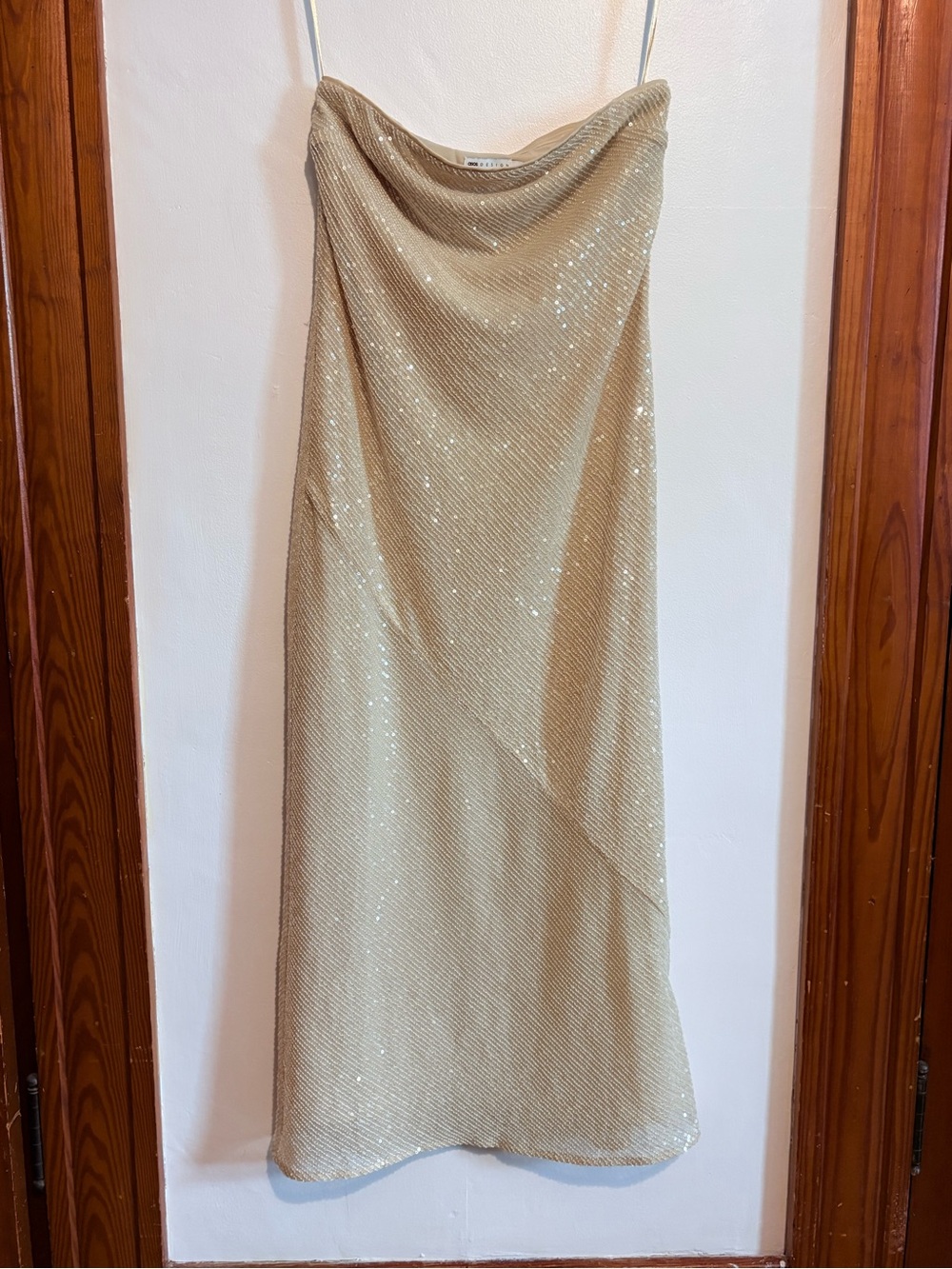 ASOS Champagne Sequin Dress